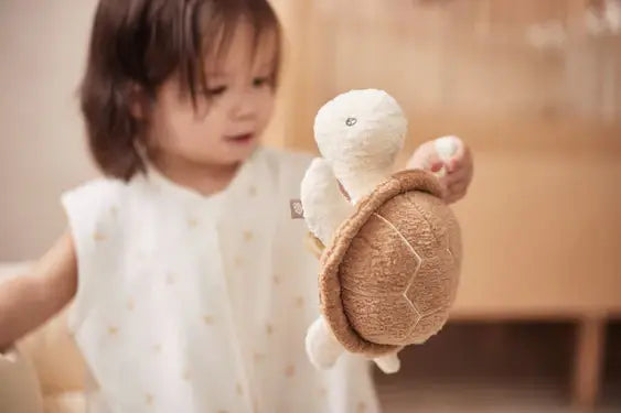 Sinnes- und Motorikspielzeug Schildkröte für Babys von Belas Spielzauber