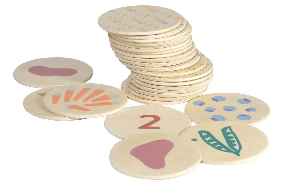 Das Memo Spiel zum Mitwachsen aus der Verpackung, ideal für Kinder, um ihre Merkfähigkeit spielerisch zu fördern.