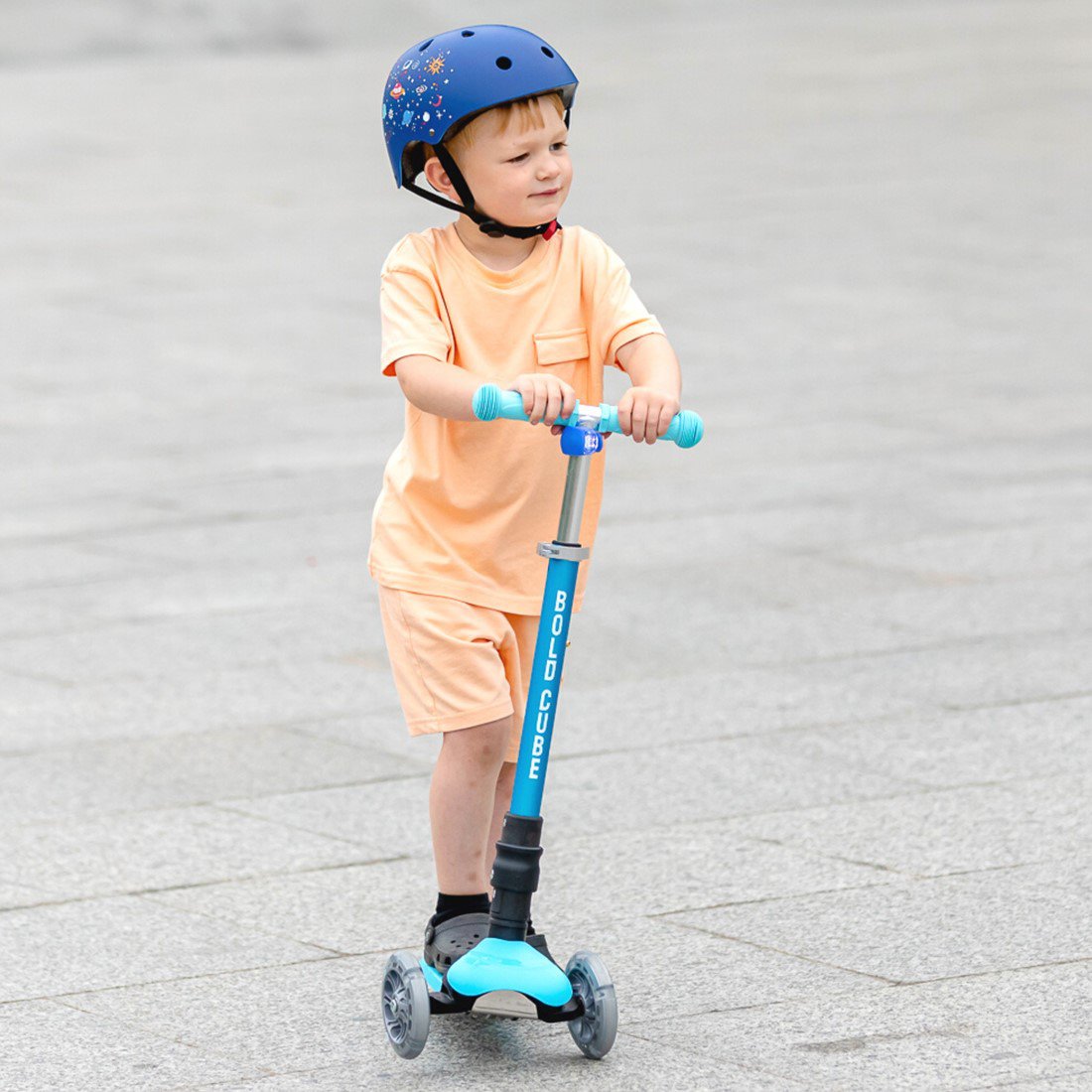 Kinderroller faltbarer Teeny: Blauer Dinosaurier ab 2