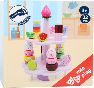 Süßigkeiten-Etagere aus Holz