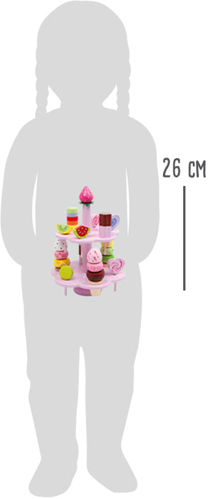 Süßigkeiten-Etagere aus Holz