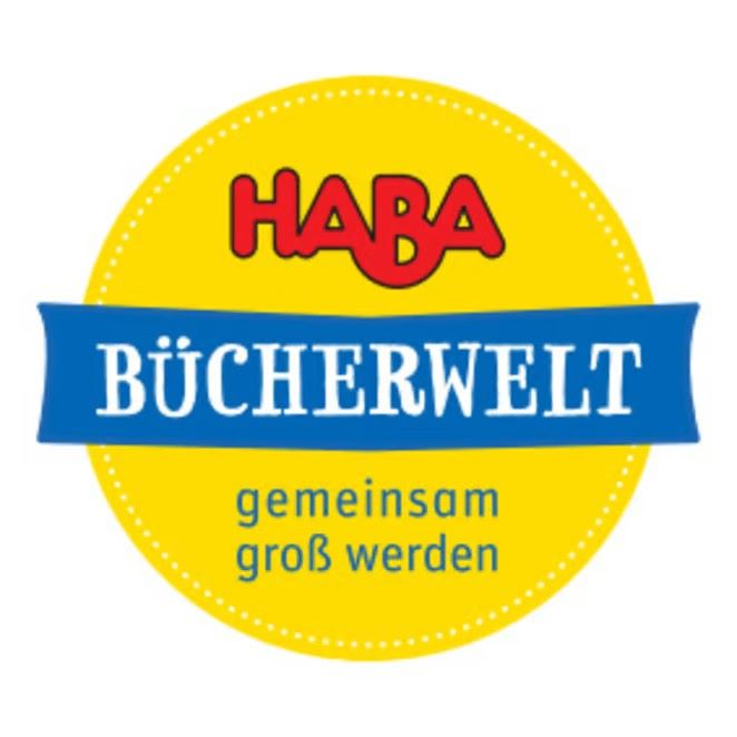 HABA Bücherwelt logo "gemeinsam groß werden" .