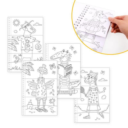 Tiermix Malbuch von Trendhaus | Belas Spielezauber