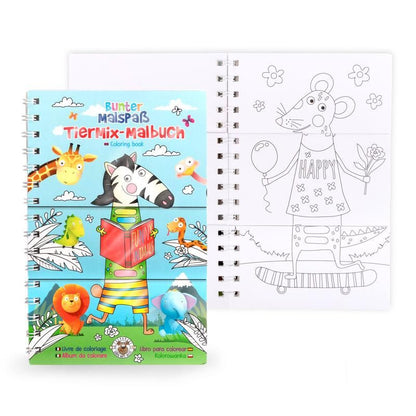Trendhaus Tiermix Malbuch mit liebevoll Motiven