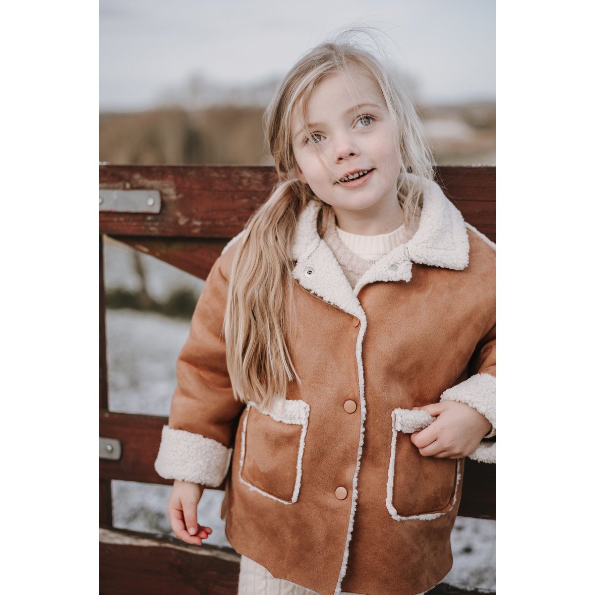 Kinder Lammfell Jacke Annie & Charles®